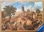 Image of the puzzle 1000, Ravensburger, Yesteryear Autumn, by Margret Rettich, Incomplete, Picture of the box