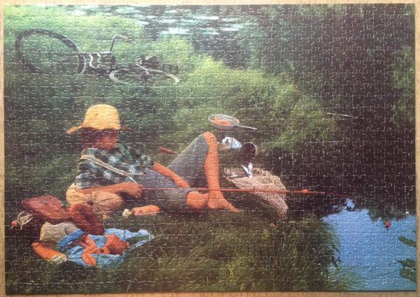 Image of the puzzle 1000, Schmidt, Young Fisherman, by François Gillet, Complete, Picture of the puzzle