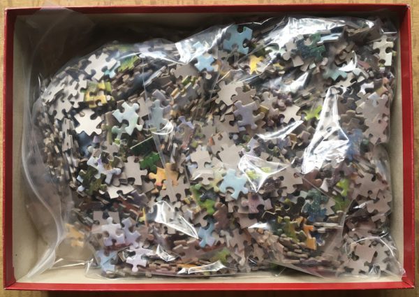 Image of the puzzle 1500, Ricordi, Vue de L'Estaque, by Paul Cézanne, Complete, Picture of the bag