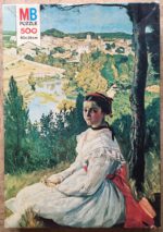 Image of the puzzle 500, MB, La Demoiselle de Castelnau, by Frédéric Bazille, Complete, Picture of the box