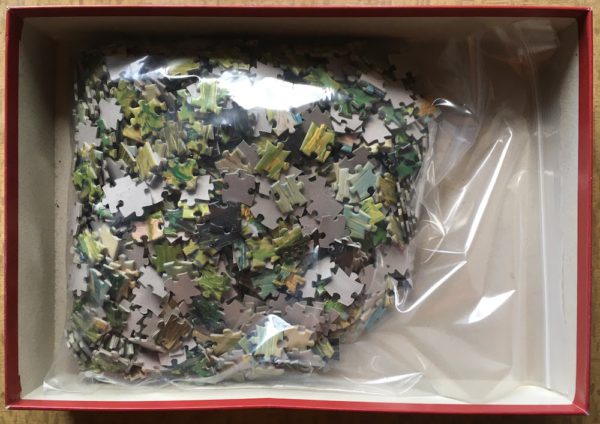 Image o f the puzzle 1000, Ricordi, Le Jardin de Daubigny, by Vincent van Gogh, Complete, Picture of the bag