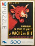 Image of the puzzle 500, MB, La Vache Qui Rit, by Benjamin Rabier, Complete, Picture of the box