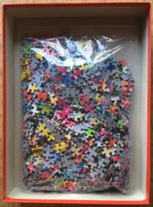 Image of the puzzle 1000, Jumbo, Cats & Kitsch, by Keith Kimberlin, Complete, Picture of the bag