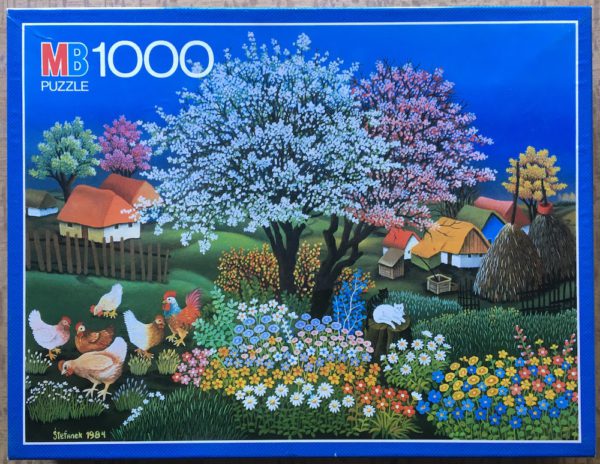 Image of the puzzle 1000, MB, Dream of Spring, by Ivan Štefanek, Complete, Picture of the box