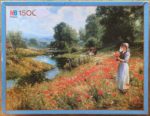 Image of the puzzle 1500, MB, Flowers of the Field, by Ernest Walbourn, Complete, Picture of the box