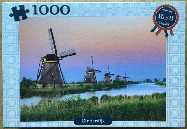 Image of the puzzle 1000, R&B, Kinderdijk, Complete, Picture of the box