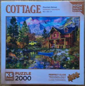 Image of the puzzle 2000, KS Games, Mountain Retreat, by Dominic Davison, Picture of the box