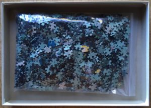 Image of the puzzle 1200, Schmidt, Cockpit Jumbo Jet Boeing 747, Complete, Picture of the bag