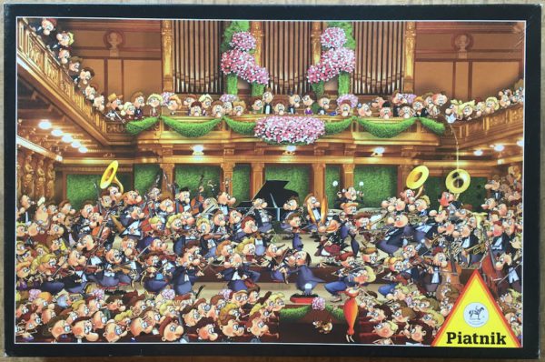 Image of the puzzle 1000, Piatnik, Orchestra, by François Ruyer, Complete, Picture of the box