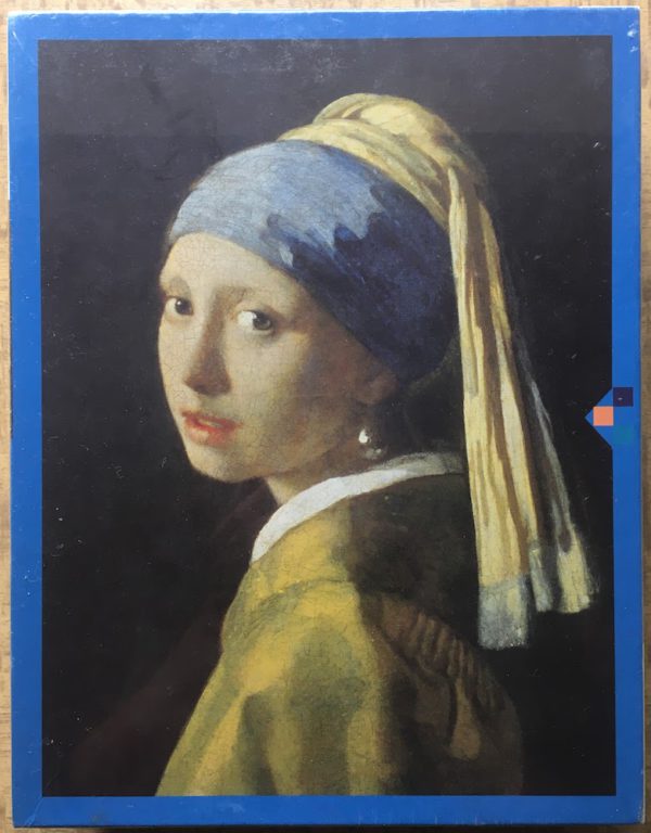 Image of the puzzle 1000, Impronte Edizioni, Girl with a Pearl Earring, by Johannes Vermeer, Factory Sealed, Picture of the box