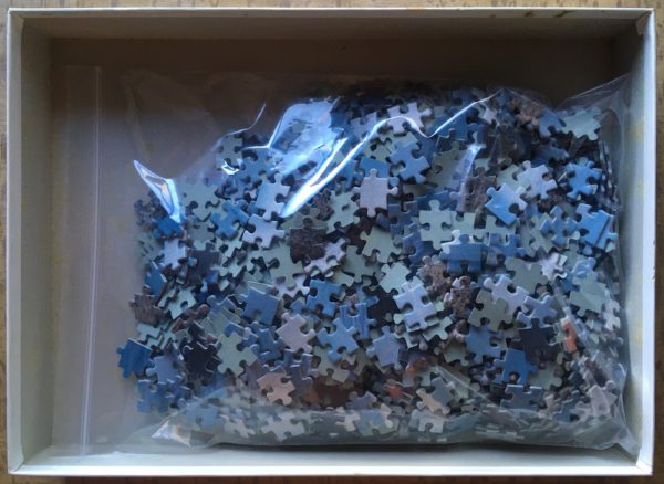 Image of the puzzle 1000, Ravensburger, Saxophone in Black, by Frédéric Rolland, Complete, Picture of the bag
