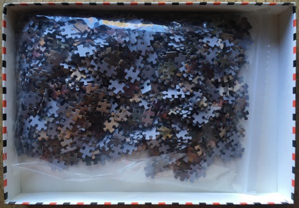 Image of the puzzle 1500, Educa, Under the Plane Tree, Emirgan, Istanbul, by Ayhan Türker, Complete, Picture of the bag