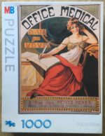 Image of the puzzle 1000, MB, Office Medical, Incomplete, Picture of the box