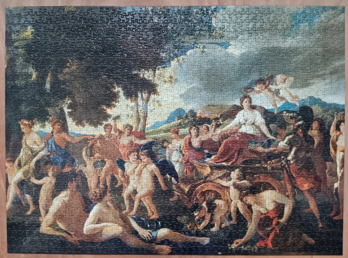 Image of the puzzle 1500, Ricordi, The Triumph of Flora, by Nicolas Poussin, Complete, Picture of the puzzle