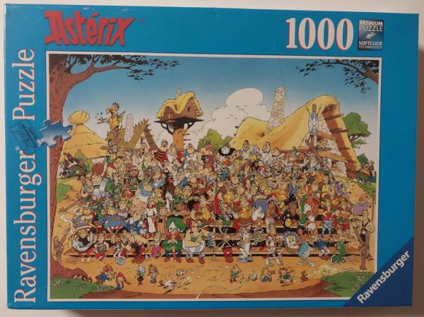 Image of the puzzle 1000, Ravensburger, Family Portrait, Goscinny & Uderzo, Factory Sealed, Picture of the box