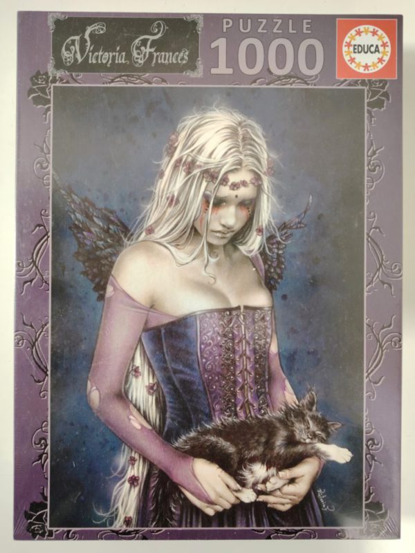 Image of the puzzle 1000, Educa, Angel of Death, by Victoria Francés, Factory Sealed, Picture of the Box