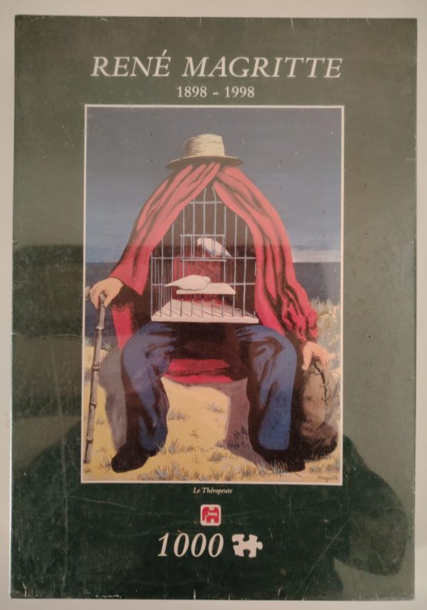 Image of the puzzle 1000, Jumbo, The Therapist, René Magritte, Factory Sealed, Picture of the box