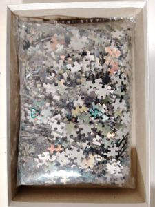 Image of the puzzle 1500, Ricordi, On the Swing, Jean-Honoré Fragonard, Sealed Bag, Picture of the bag