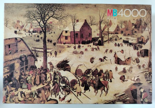 Image of the puzzle 4000, MB, The Census at Bethlehem, Bruegel, Sealed Bag, Picture of the box