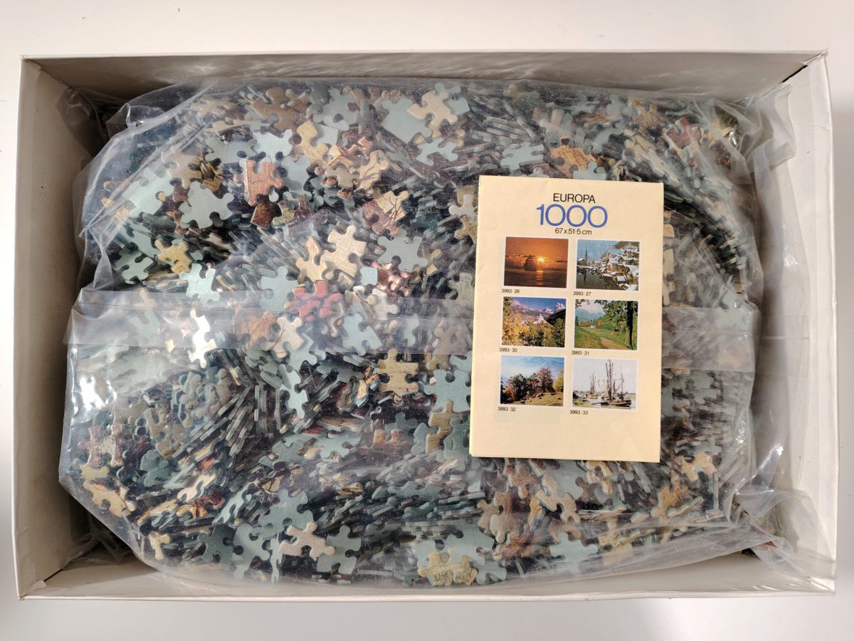 Image of the puzzle 4000, MB, The Census at Bethlehem, Bruegel, Sealed Bag, Picture of the bag