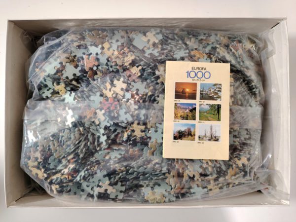 Image of the puzzle 4000, MB, The Census at Bethlehem, Bruegel, Sealed Bag, Picture of the bag