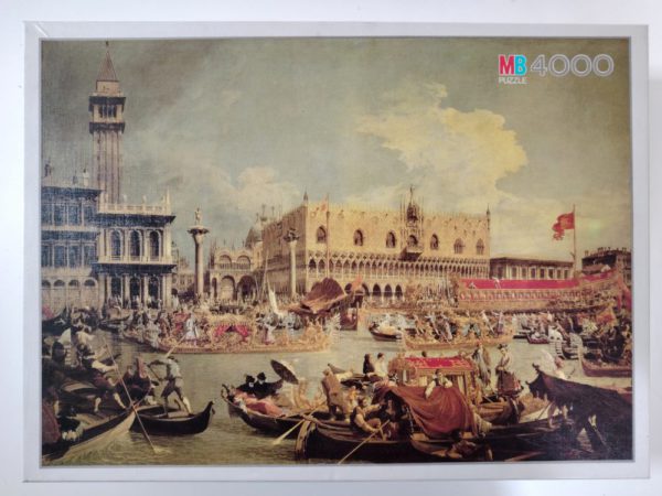 Image of the puzzle 4000, MB, Venice, Canaletto, Sealed Bag, Picture of the box