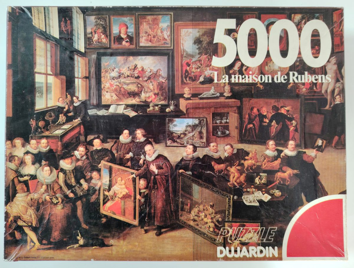 5000, Dujardin, Rubens’ House, Van Haecht, Sealed Bag, Listed by RarePuzzlesEurope Image of the puzzle 5000, Dujardin, Rubens’ House, Van Haecht, Sealed Bag, Picture of the box