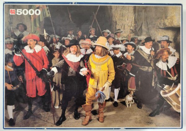Image of the puzzle 5000, Jumbo, Night Watch Alive, Sealed Bag, Picture of the box