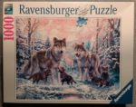 Image of the puzzle 1000, Ravensburger, Arctic Wolves, Factory Sealed, Picture of the box