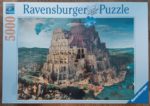 Image of the puzzle 5000, Ravensburger, The Tower of Babel, by Pieter Bruegel the Elder, Factory Sealed, Picture of the box