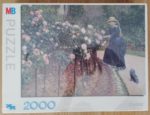 Image of the puzzle 2000, MB, Roses in the Garden at Petit Gennevilliers, by Gustave Caillebotte, Factory Sealed, Picture of the box