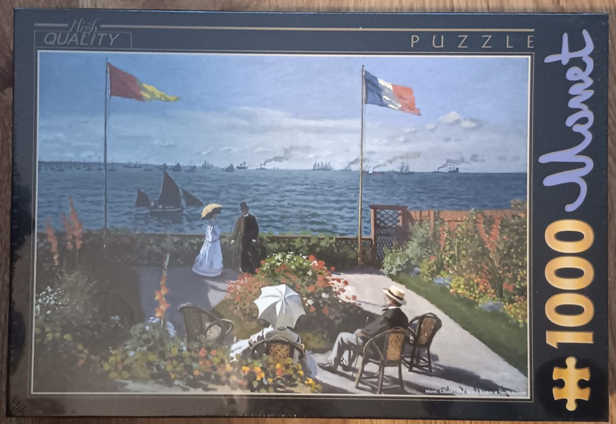 Garden Sainte-Adresse, by Claude Monet, Factory Sealed, Listed by Emilia Image of the puzzle Garden Sainte-Adresse, by Claude Monet, Factory Sealed, Picture of the box