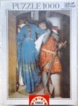 Image of the puzzle 1000, Educa, The Meeting on the Turret Stairs, by Frederick William Burton, Factory Sealed, Picture of the box