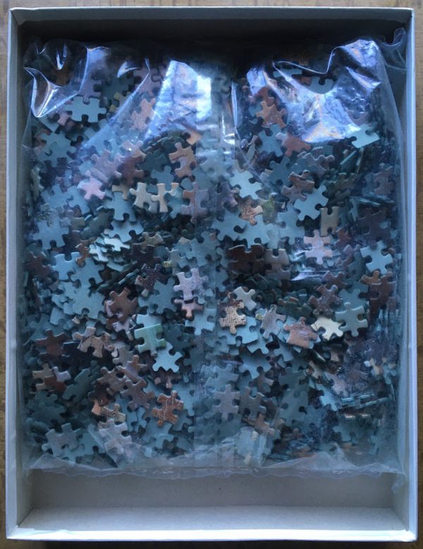 Image of the puzzle 1500, MB, Galloping Horses, by LluĂs BargallĂł, Sealed Bag, Picture of the bag
