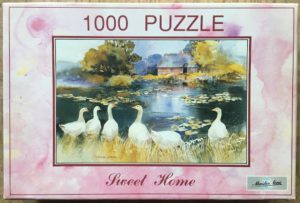 Image of the puzzle 1000, PTZ, Sweet Home, by Dawna Barton, Complete, Picture of the box