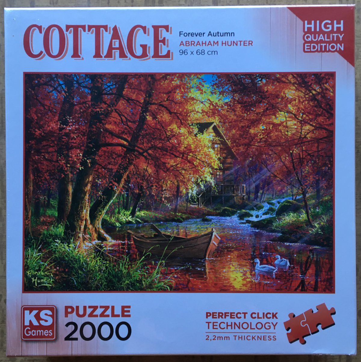2000, KS Games, Forever Autumn, by Abraham Hunter Image of the puzzle 2000, KS Games, Forever Autumn, by Abraham Hunter, Picture of the box
