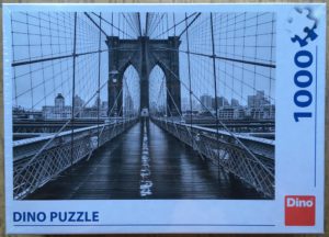 Image of the puzzle 1000, Dino, Brooklyn Bridge, New York, USA, Picture of the box