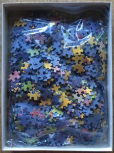 Image of the puzzle 900, Blatz, Anne Geddes Puzzle 57620, Incomplete, Picture of the bag
