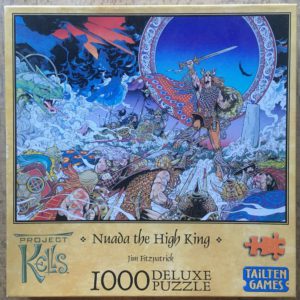 Image of the puzzle 1000, Tailten Games, Nuada the High King, by Jim Fitzpatrick, Complete, Picture of the box
