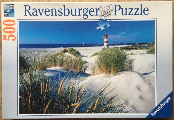 Image of the puzzle 500, Ravensburger, In the Dunes, Complete, Picture of the box