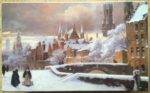 Image of the puzzle 1000, Martoz, The Meebrug in Bruges covered with Snow, by Flori van Acker, Complete, Picture of the box