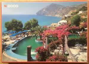 Image of the puzzle 2000, Jumbo, San Angelo, Ischia, Italy, Complete, Picture of the box