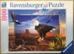 Image of the puzzle 1000, Ravensburger, Majestic Eagle, by Walter Pepperle, Complete, Picture of the box