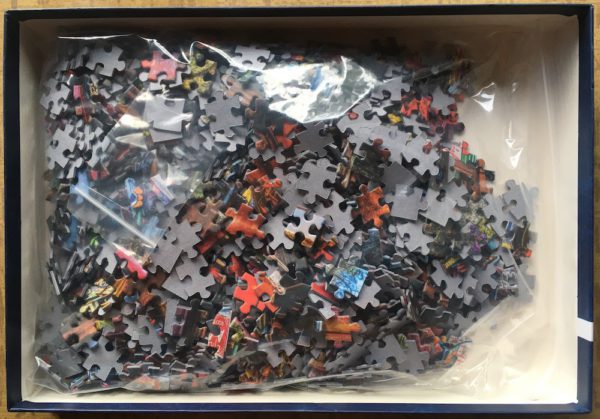 Image of the puzzle 1000, Bluebird, On the Back Roads in the Country, Complete, Picture of the bag