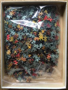 Image of the puzzle 1500, Pelikan, Enchanting Flowers, Complete, Picture of the bag