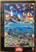 Image of the puzzle 4000, Educa, A Slice of Life, Royce B. McClure, Sealed Bag, Picture of the box
