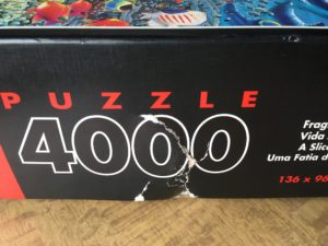 Image of the puzzle 4000, Educa, A Slice of Life, Royce B. McClure, Sealed Bag, Picture of the side