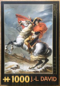 Image of the puzzle 1000, D-Toys, Napoleon Crossing the Alps, by Jacques-Louis David, Sealed Bag, Picture of the box