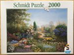 Image of the puzzle 2000, Schmidt, Garden Romance, Peter Motz, Factory Sealed, Picture of the box