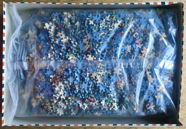 Image of the puzzle 6000, Educa, Ancient Map of the World, Willem Blaeu, Sealed Bag, Picture of the bag